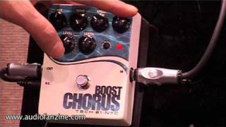 Video thumbnail for Tech 21 Boost Chorus Video Demo [NAMM 2011] by Audiofanzine in English