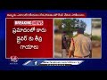 Road Incident At Khammam | One Crore 5 Lakh Cash Seized In Overturned Car | V6 News - Video