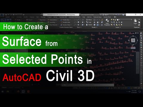 How to Create a Surface from Selected Points in AutoCAD Civil 3D.