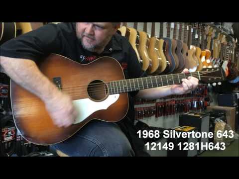 1968 Silvertone Acoustic Guitar 643 12149 1281H643 Made in USA by Harmony! image 25