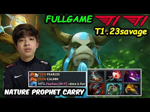 T1 23savage Nature Prophet 12K MMR Carry Perspective FULLGAME Dota 2