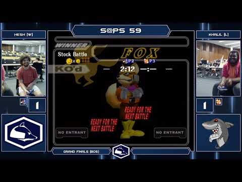 S@PS 59 Melee Singles - Hesh (Falco) vs Khalil (Fox) - Grand Finals