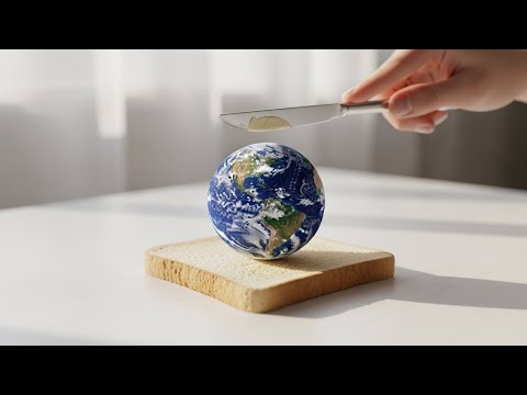 |AI Satisfying|Spreading Planets on Toast(Relaxing& Satisfying)