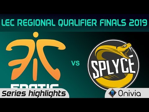 FNC vs SPY Series Highlights LEC 2019 Regional Qualifier Finals Fnatic vs Splyce LEC Highlights by O
