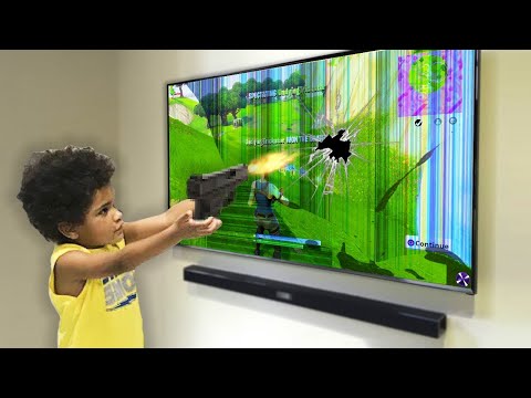 Kid SHOOTS tv after mom TURNS OFF WIFI.. (Fortnite)