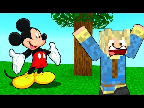 Møder Mickey Mouse i Minecraft!! - Dansk Minecraft