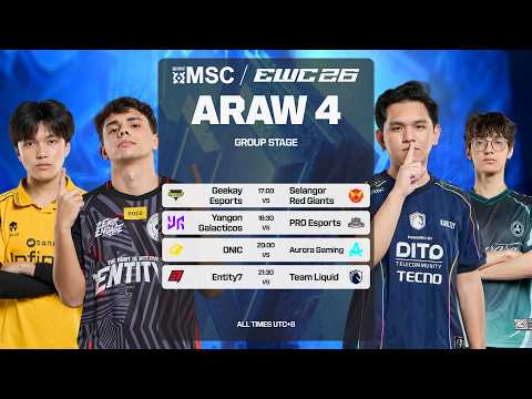 [LIVE] | MSC SA EWC Group Stage Araw 4 | (PH)