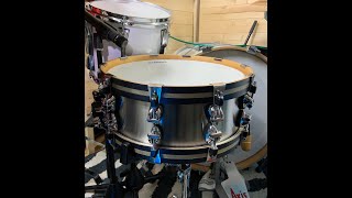 Video thumbnail for Ayotte/Keplinger 14x5.5 steel snare drum by Dave Batemans Shed