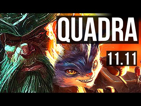 GANGPLANK vs RUMBLE (TOP) | Quadra, 2.5M mastery, 6 solo kills, 900+ games | BR Diamond | v11.11