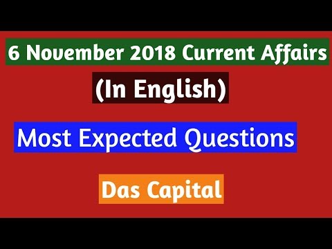 6 November 2018 Current Affairs | Daily Current Affairs | Current Affairs in English |