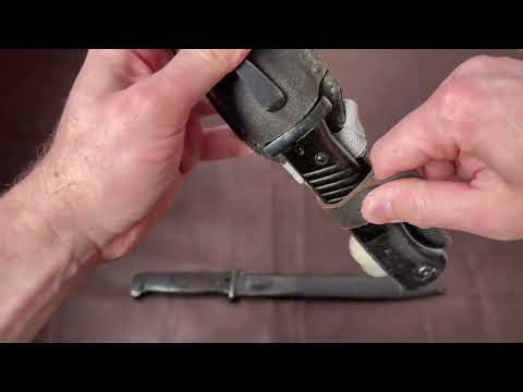 Bodák bajonet bayonet k98 sg84/98 originál vs repasovaný, original vs rebleud for DDR