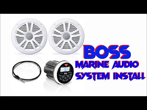 Boss Marine Sound System Install in our BayLiner Capri 1600 Boat