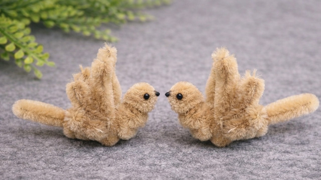 モールで簡単！小鳥の作り方