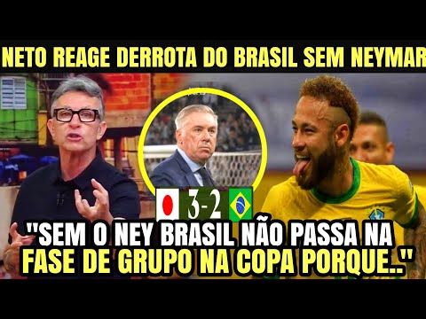 🚨LOOK WHAT NETO SAID ABOUT NEYMAR REACTING TO BRAZIL'S DEFEAT TO JAPAN IN A COMEBACK😱🔥
