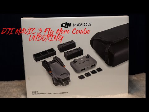 Dronas DJI Mini 3 Fly More Combo su DJI RC valdymo pultu ir papildomais aksesuarais video