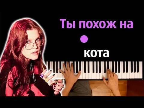 🔥 Хит TIkTok | zhanulka - ты похож на кота ● караоке | PIANO_KARAOKE ● ᴴᴰ + НОТЫ & MIDI