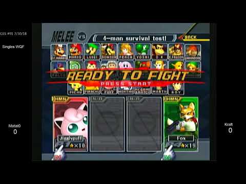 GSS 91 SSBM - Matat0 (Jigglypuff) vs. Kraft (Fox) - Melee WQF