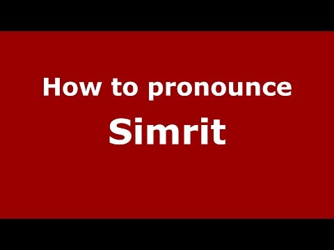 How to pronounce Simrit (Indian/Surrey, British Columbia, Canada) - PronounceNames.com
