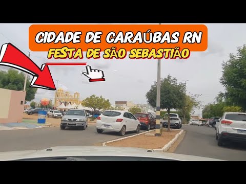 Cidade de Caraúbas RN passeando na cidade 