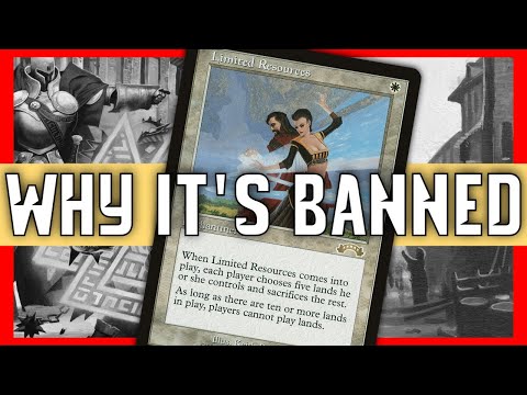 Why is Limited Resources Banned in Commander? | Magic: the Gathering #shorts