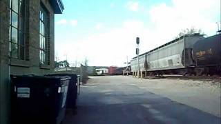 preview picture of video 'BURLINGTON WI cn train'