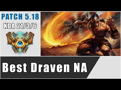Best Draven NA vs Kalista - ADC - Season 5 - Patch 5.18 - LoL Challenger