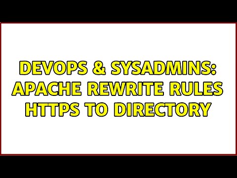 Devops Sysadmins Apache Rewrite Rules Https To Directory 4 Solutions