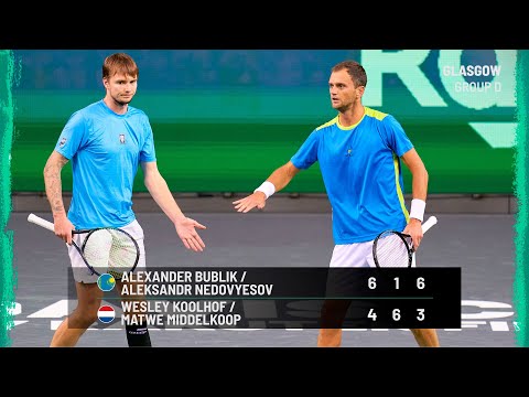 Bublik v Van de Zandschulp | Kazakhstan v Netherlands | Day 1 Match 2  Highlights