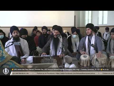 047 Bhai Balwinder Singh Jee Ludhiana Tuesday Morning Toronto Dec 2021 Annual Akhand Keertan Smaaga