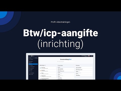 VAT/ICP declaration (establishment)