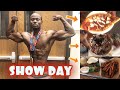 SHOW DAY!!! | HOW TO WIN AN NPC MEN’S PHYSIQUE BODYBUILDING COMPETITION | DELICIOUS CHEAT MEALS