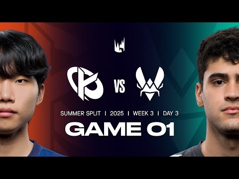 KC v VIT | 2025 LEC Summer | Week 3 Day 3 | Karmine Corp vs. Team Vitality Game 1