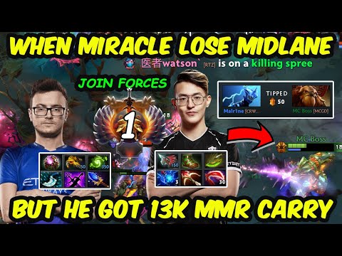 Unbelievable: MIRACLE loses mid but Carries with 13K MMR in Dota 2