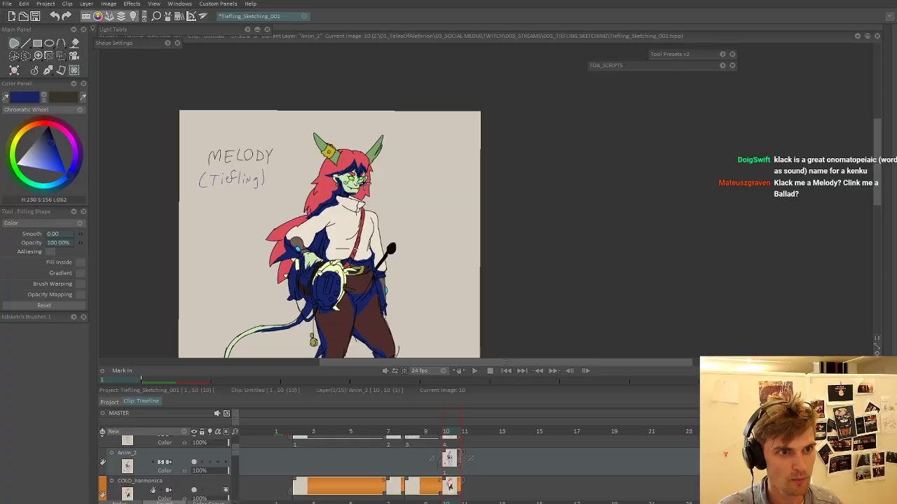 Character Design Stream - Tiefling Bard