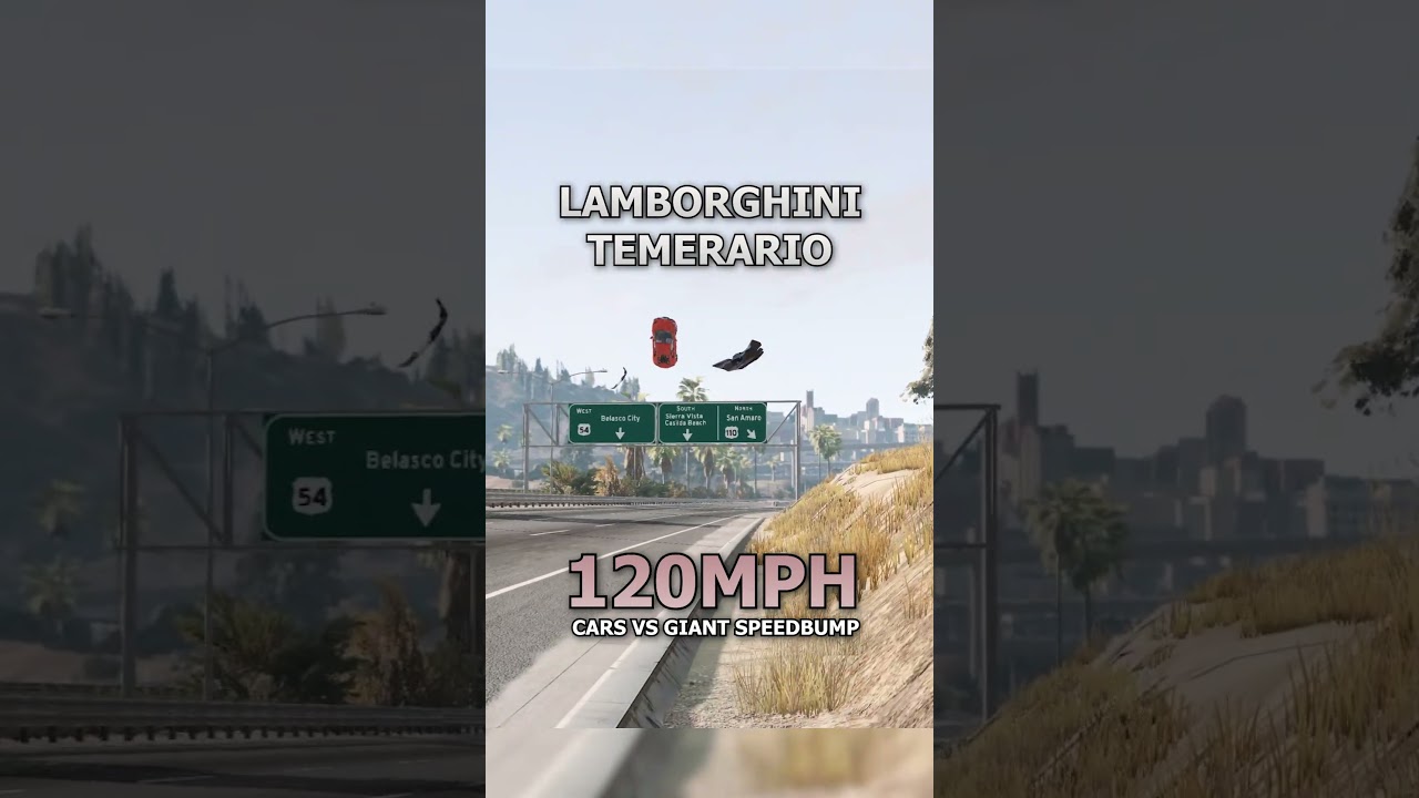 😱Which Car Will Take A Speedbump At 120MPH?🤔🚗💥