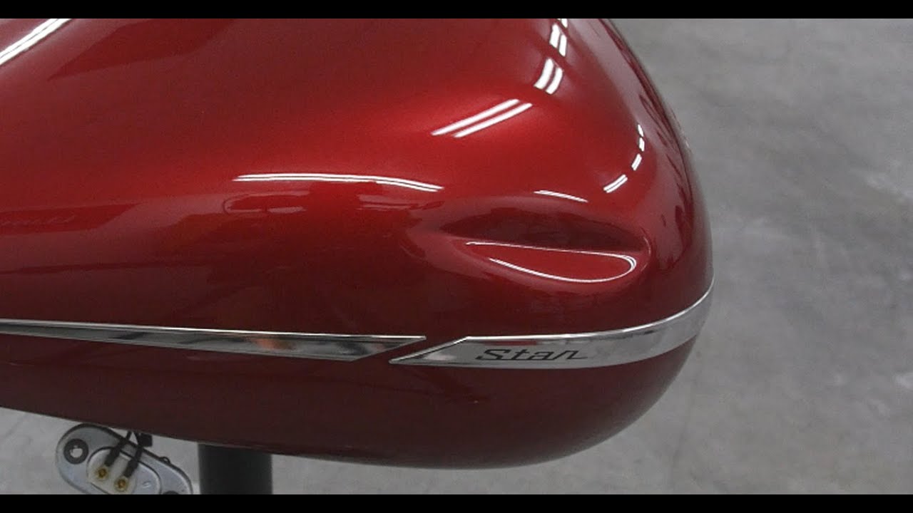 Sharp Deep Crease Motorcycle Gas Tank Dent Repair PDR