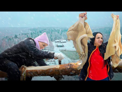 Фильм о деревенской жизни. Старое блюдо по новому рецепту. Дровяник из сруба. Супергерой в сарае.