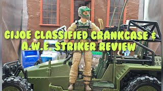 GIJOE CLASSIFIED A.W.E STRIKER & CRANKCASE REVIEW #gijoeclassified #actionfigures #review #unboxing