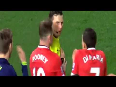 Angel Di Maria RED CARD for Pulling Referee Shirt Manchester United vs Arsenal FA CUP HD