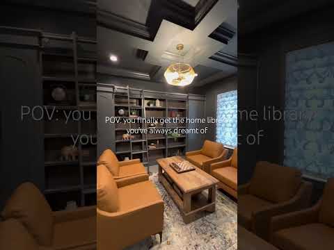 The home library we have dreamt of! Such a moody and cozy spot for a rainy day with a good book