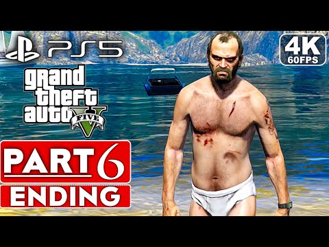 GTA 5 PS5 ENDING Gameplay Walkthrough Part 6 FULL GAME [4K 60FPS RAY TRACING] -  No Commentary