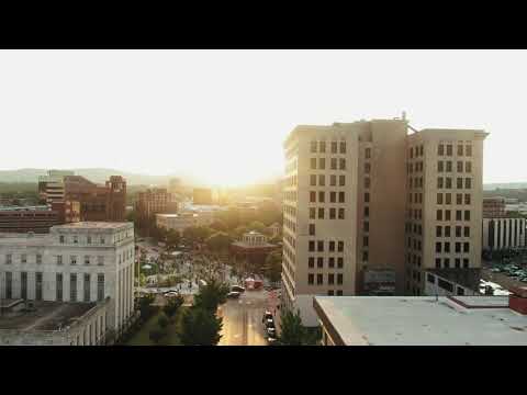 City Skyscraper Sunrise Drone Footage | Free Stock Footage 4K | Royalty Free [City]