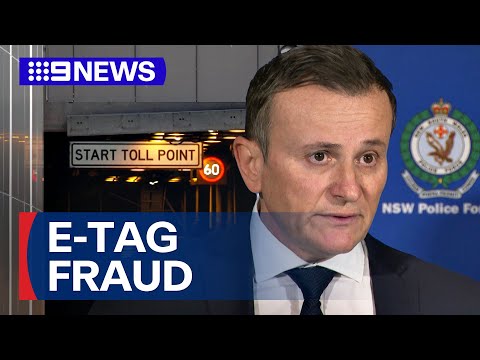 Three charged over alleged $2.2 million e-tag fraud scheme | 9 News Australia