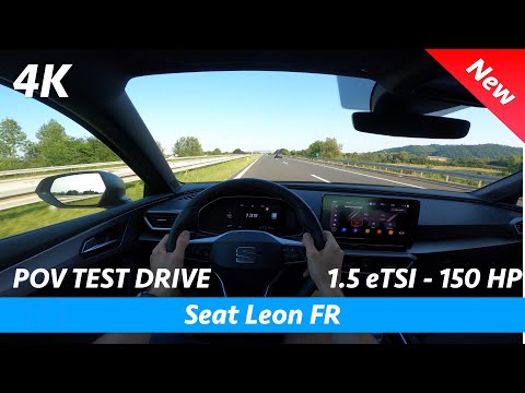 Seat Leon FR 2020 - POV test drive in 4K | 1.5 eTSI - 150 HP, Acceleration 0 - 100 km/h