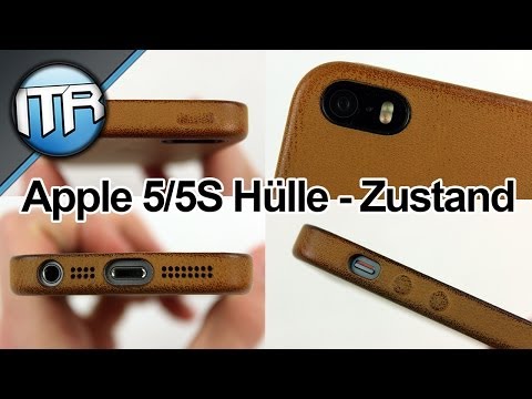 Apple iPhone 5/5S Lederhülle - Zustand nach ca. 4 Wochen [HD] - Deutsch/German