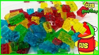 HOW TO MAKE LEGO GUMMY CANDY DIY homemade jelly gu