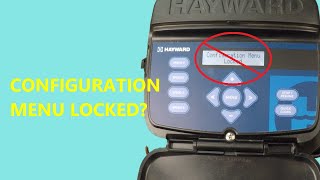 Hayward Super Pump VS - How To Unlock Configuration Menu