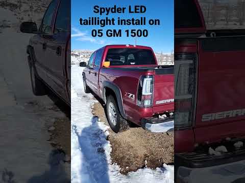 LED Taillight install on my 05 Sierra z71 #matthew1er #youtubeshorts #gmc