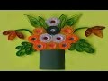 Quilling Made Easy # How to make Beautiful flower greeting card