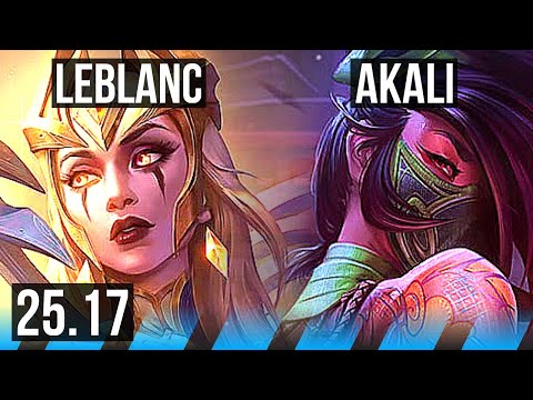 LEBLANC vs AKALI (MID) | 10/2/10, Comeback, Legendary | EUW Master | 25.17